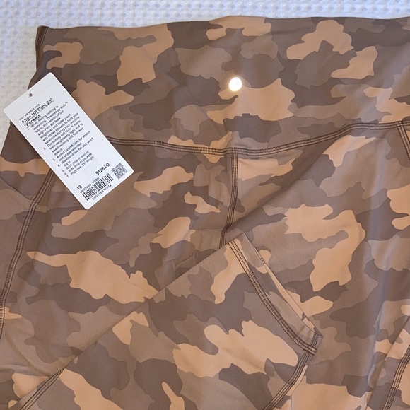 NEW! $128 Align High Rise HR Pant 25” Pockets 18 Heritage 365 Camo Beige Multi - Picture 2 of 12